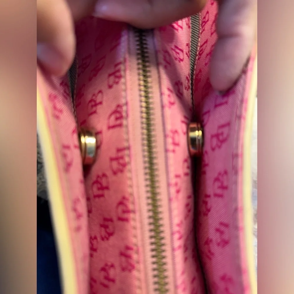 Dooney & Bourke Fuschia Signature Vintage Satchel Bag NWT #CL-125